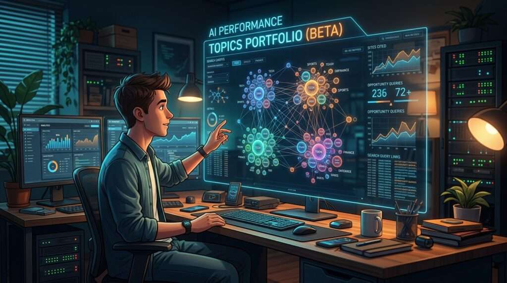 Bing Webmaster ToolsにAI検索の引用状況をテーマ別に分析する「Topics Portfolio」ベータ版