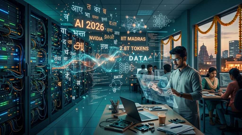 NVIDIA、IIT Madras・AI4Bharatとインド22言語・約2.8兆トークンの学習データを公開へ