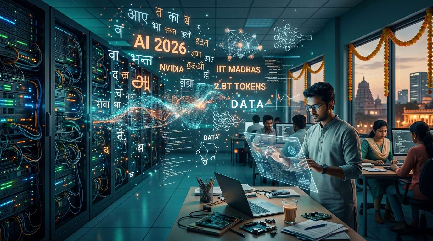 NVIDIA、IIT Madras・AI4Bharatとインド22言語・約2.8兆トークンの学習データを公開へ