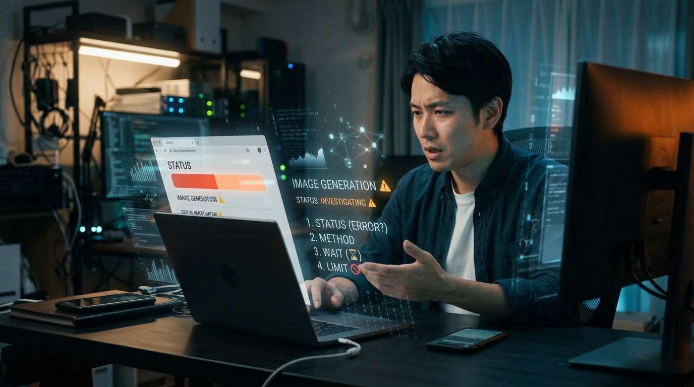 ChatGPTで画像生成できないときに確認したい障害状況・使い方・利用上限