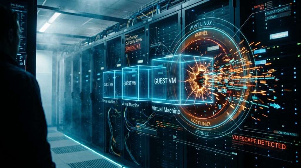 Linuxカーネル脆弱性「PwnEscape」公開、仮想マシンからホストへ侵入される恐れ