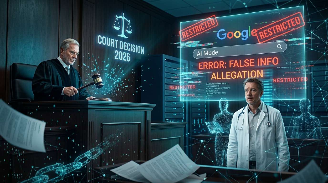 独裁判所、GoogleのAI検索「AI Mode」に医師への虚偽の犯罪情報の拡散禁止を命令
